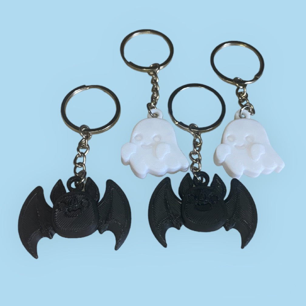 Halloween sleutelhanger mix - 4 stuks