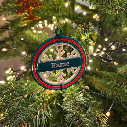 Gepersonaliseerde kerstbal